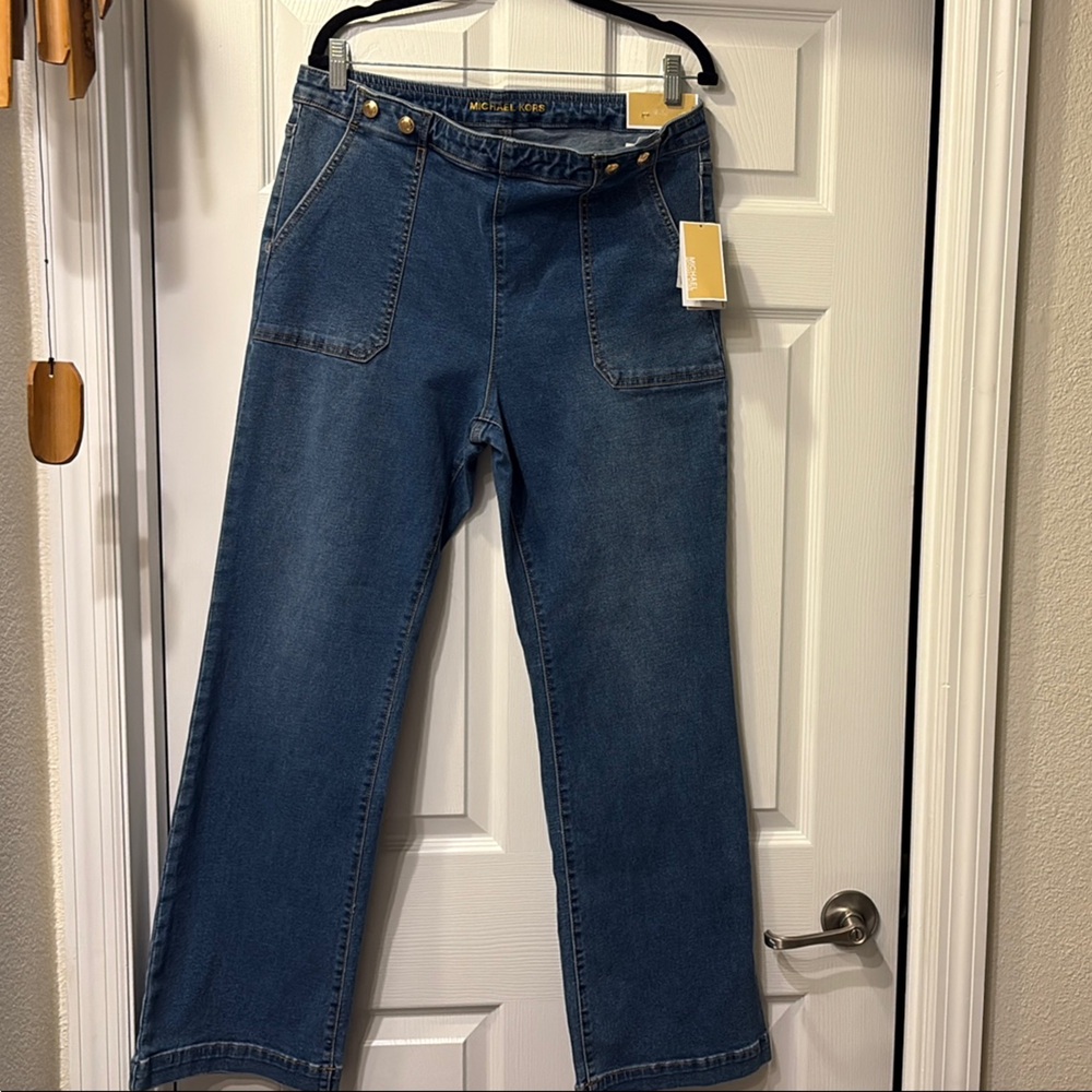 Michael Kors High Rise Blue Jeans Classic Style